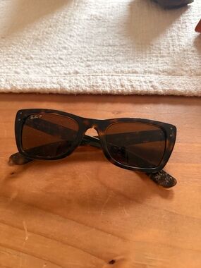 Ray-Ban Tortoise Brown Square-Frame Sunglasses